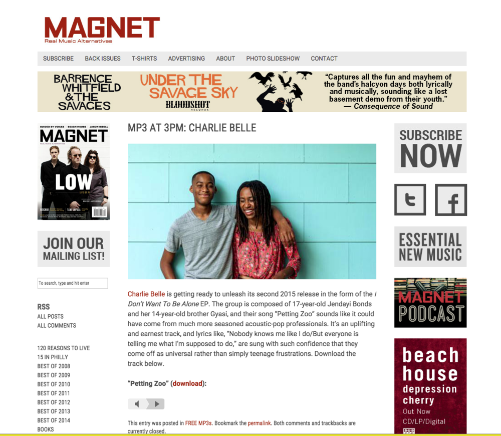   Magnet Magazine  